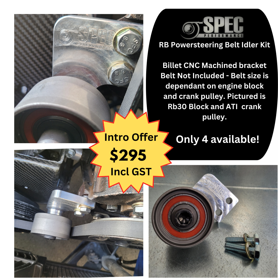 Power steering shop belt tensioner pulley