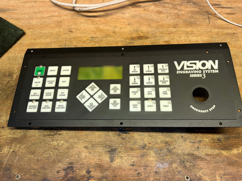 Vision Series 3 CNC Engraving Machine - Front Control Panel