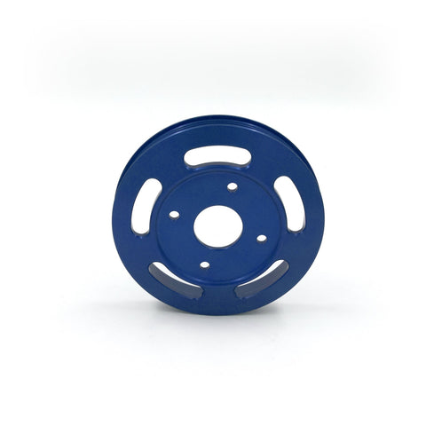 Scratch&Dent Billet Underdrive Water Pump Pulley for Nissan RB Engines - Blue